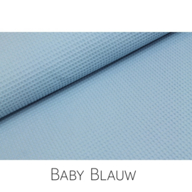 Baby Blauw wafelkatoen