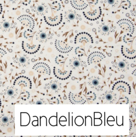 Dandelion blauw & Wafelkatoen kleur naar wens