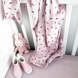 Swaddle XL Dusty Roze Veertjes