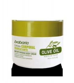 Crema corporal con aceite oliva