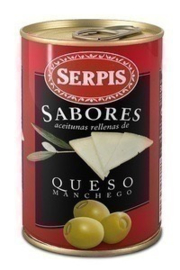 Serpis Aceitunas queso Manchego/ Manchego kaas olijven, 300 gr