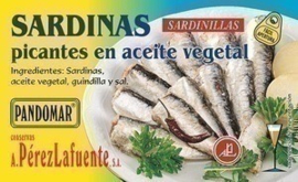 Sardinas picantes en aceite vegetal 125gr
