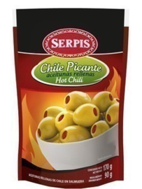 Serpis Aceitunas Chili/ Chili olijven, 170 gr