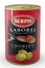Serpis Aceitunas chorizo/ chorizo olijven, 300 gr
