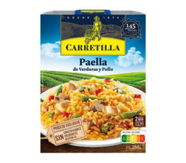 Paella de verduras y pollo 250gr