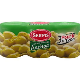 Serpis aceituna Anchoa/ansjovisvulling 3pack