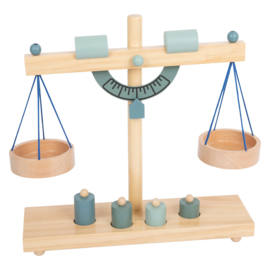 Houten weegschaal modern