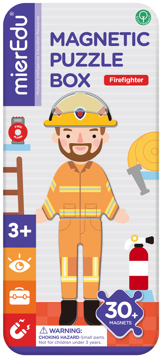 Magnetische puzzeldoos 'brandweer' MierEdu
