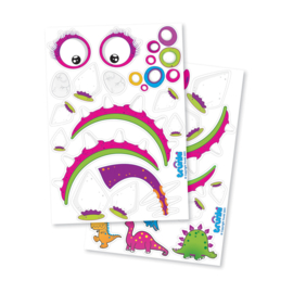 Trunki kinderkoffer stickerpakket roze