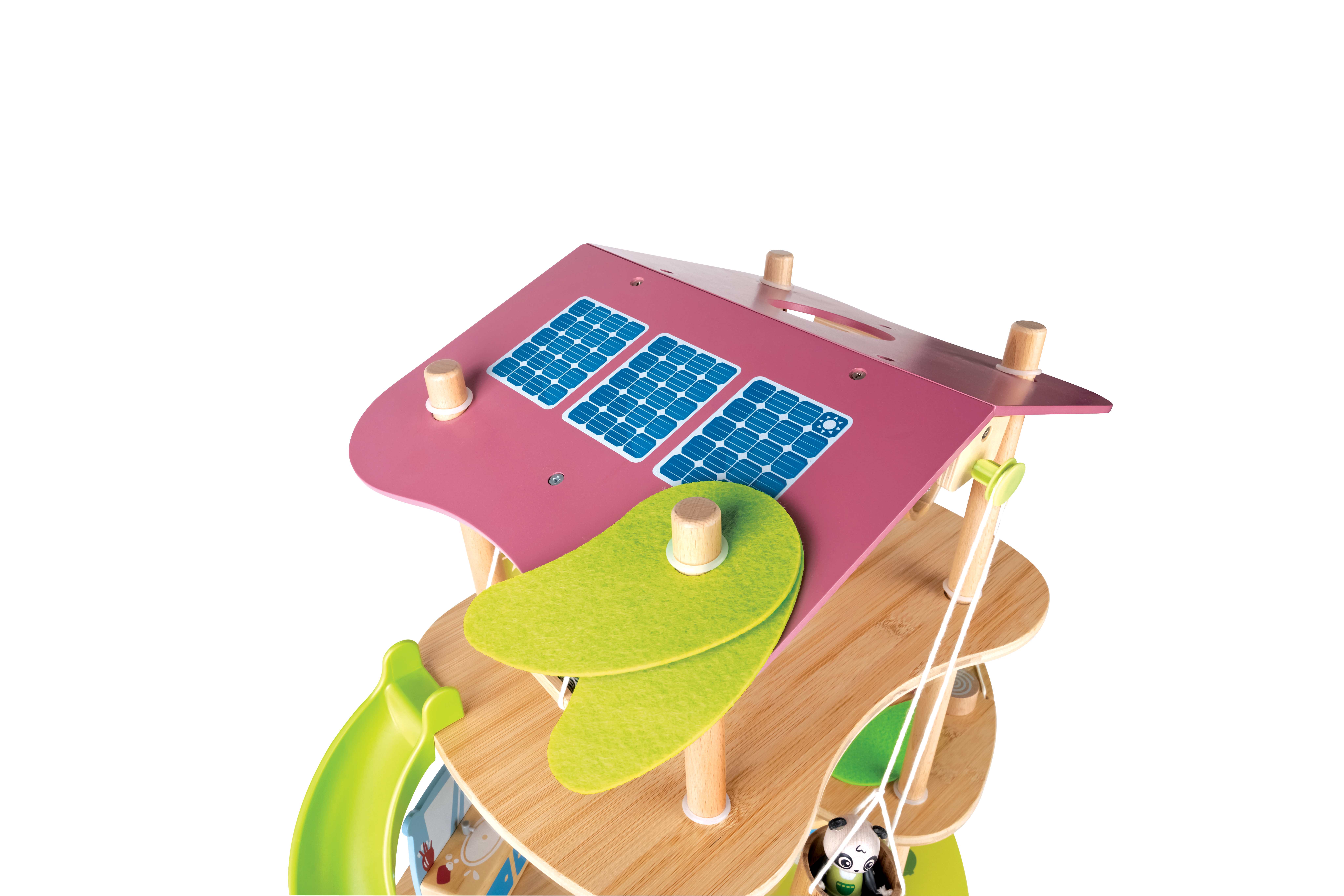 Hape poppenhuis Panda's Bamboo House 25-delig