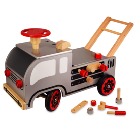 Houten loopwagen constructie I'm Toy