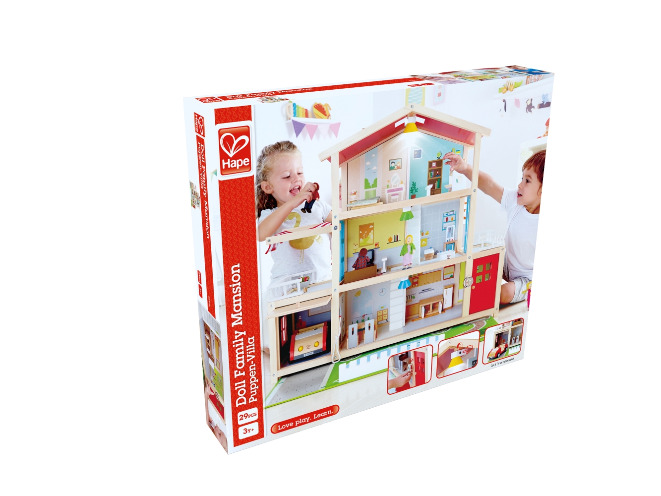 Hape poppenhuis Family Mansion 29-delig