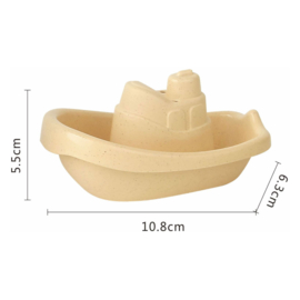 Badspeelgoed bootjes pastel 6 stuks
