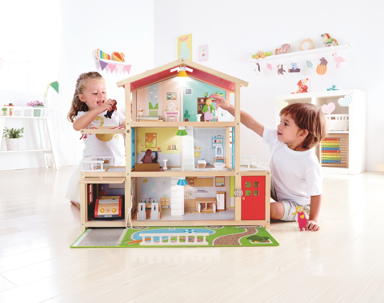 Hape poppenhuis Family Mansion 29-delig