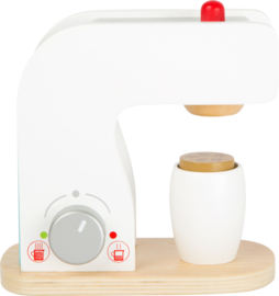 Houten koffiemachine met koffiepads