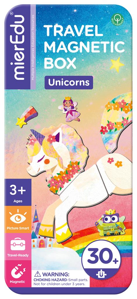 Magnetische puzzeldoos 'eenhoorns/unicorns' MierEdu