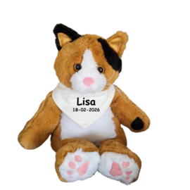 Verzwaringsknuffel Troostmaatje kat met of zonder naam