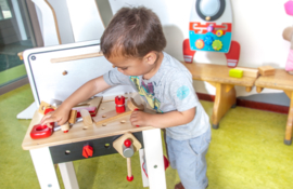 Houten werkbank en tekentafel 2 in 1 I'm Toy