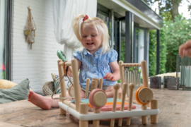 Houten muziekcentrum groot I'm Toy 'pastel'