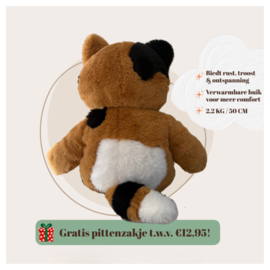 Verzwaringsknuffel Troostmaatje kat met of zonder naam