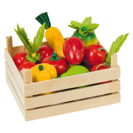 Houten kistje groenten & fruit