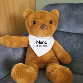 Verzwaringsknuffel Troostmaatje beer met of zonder naam