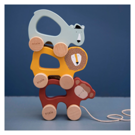 Trixie houten trekfiguur Mr. Polar Bear
