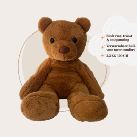 Verzwaringsknuffel Troostmaatje beer met of zonder naam