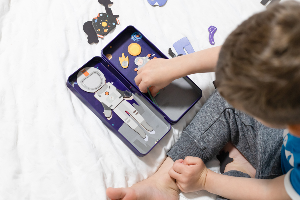 Magnetische puzzeldoos 'ruimtevaart' MierEdu