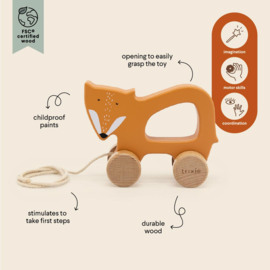 Trixie houten trekfiguur Mr. Fox