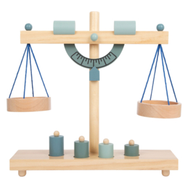 Houten weegschaal modern