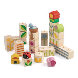 Bouwblokken zomertuin Tender Leaf Toys