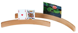 Set van 2 houten kaarthouders 35cm
