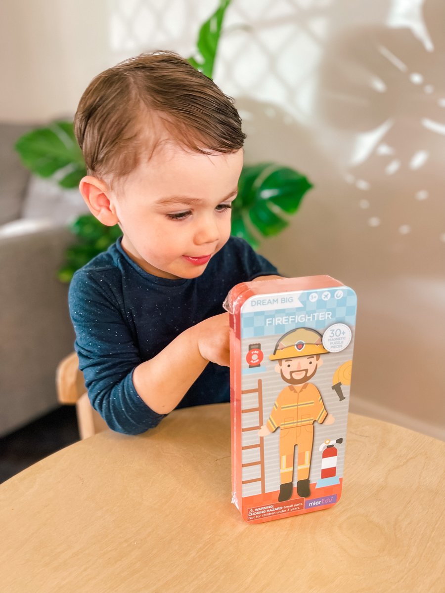 Magnetische puzzeldoos 'brandweer' MierEdu