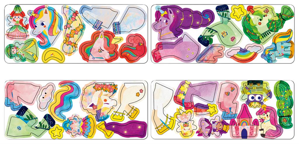 Magnetische puzzeldoos 'eenhoorns/unicorns' MierEdu