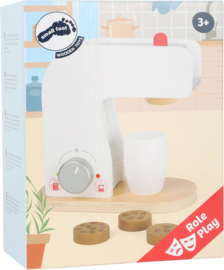 Houten koffiemachine met koffiepads