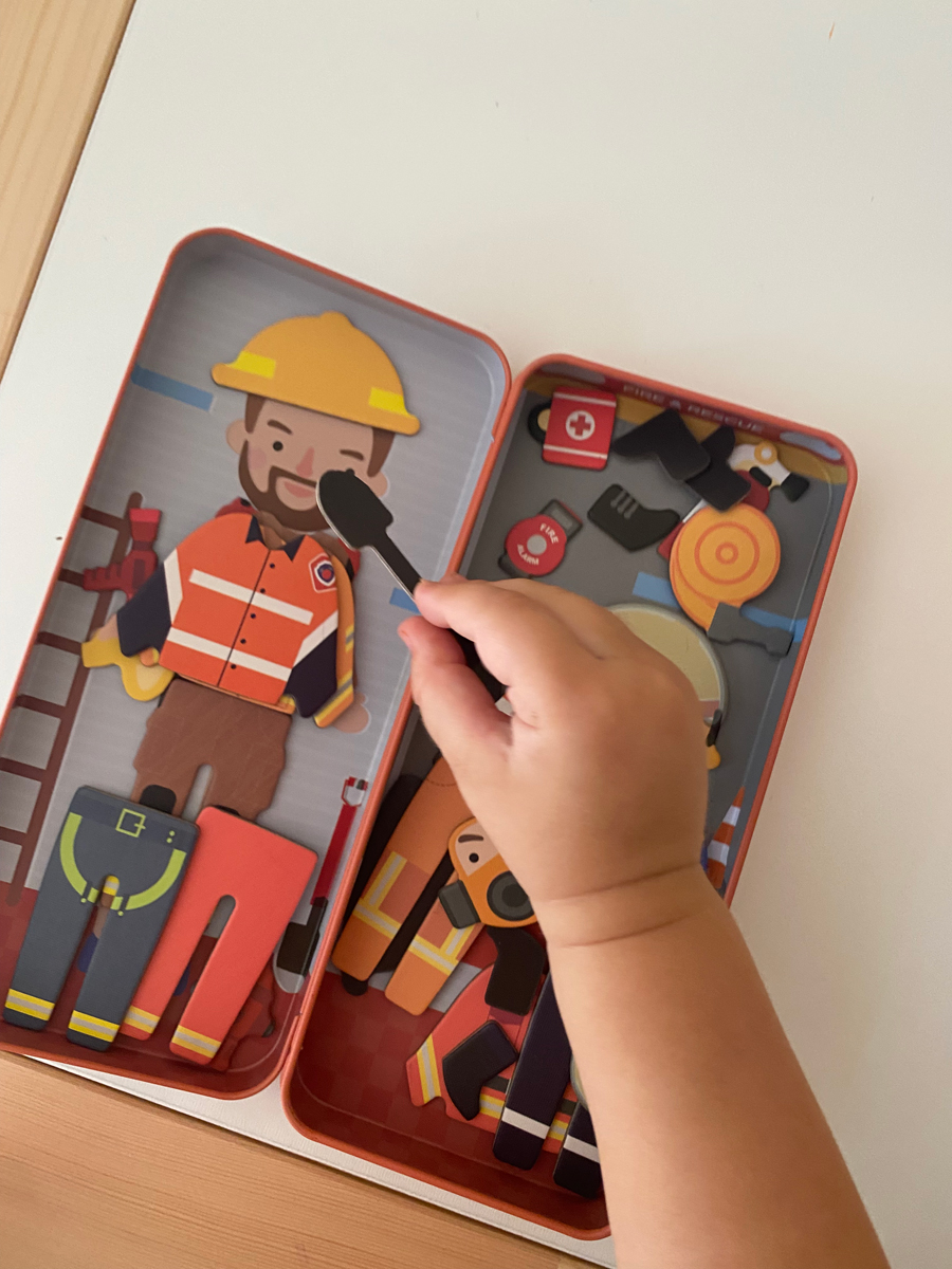 Magnetische puzzeldoos 'brandweer' MierEdu