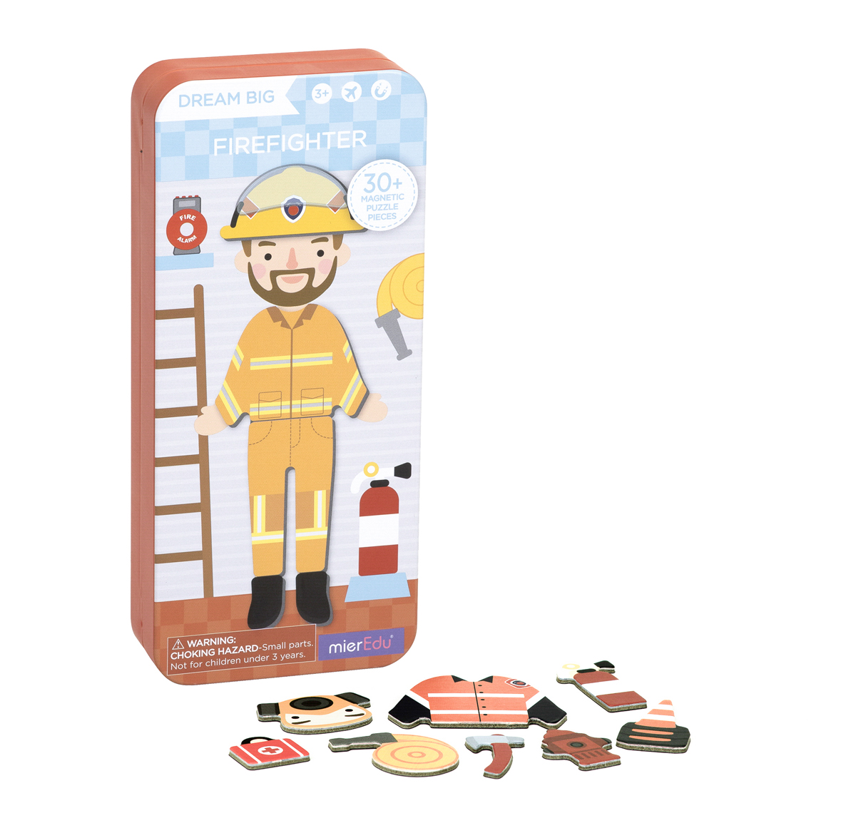 Magnetische puzzeldoos 'brandweer' MierEdu