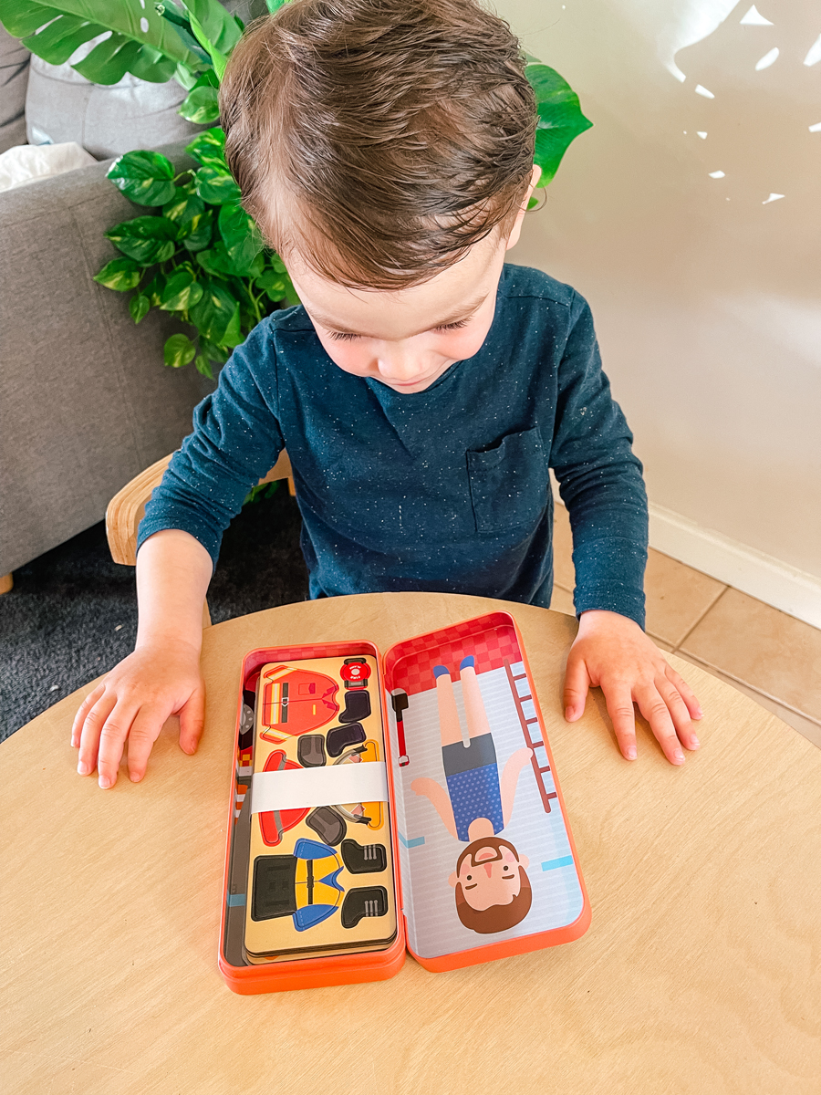 Magnetische puzzeldoos 'brandweer' MierEdu