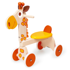 Houten loopfiets giraffe