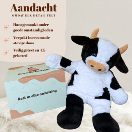 Verzwaringsknuffel Troostmaatje koe met of zonder naam