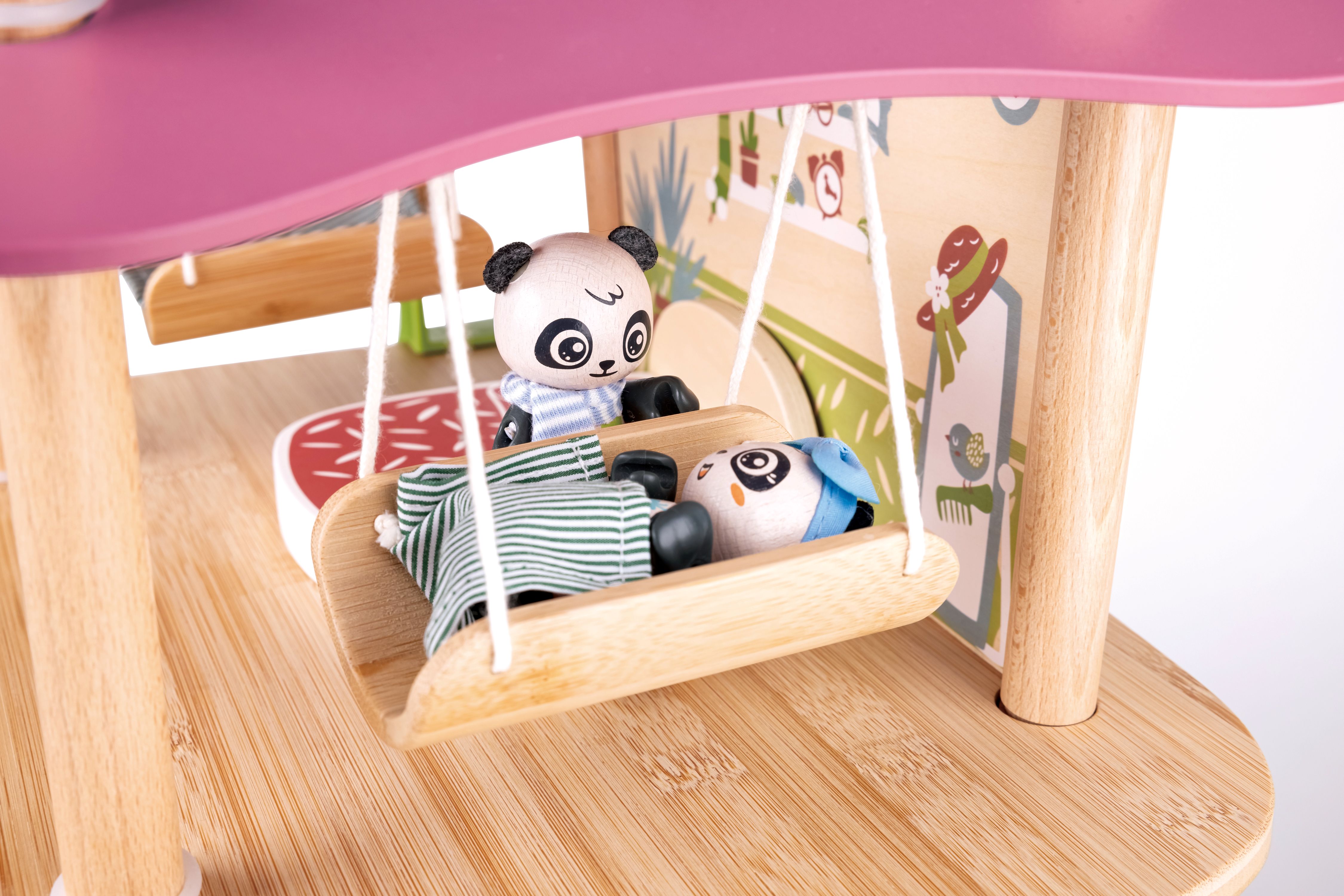 Hape poppenhuis Panda's Bamboo House 25-delig
