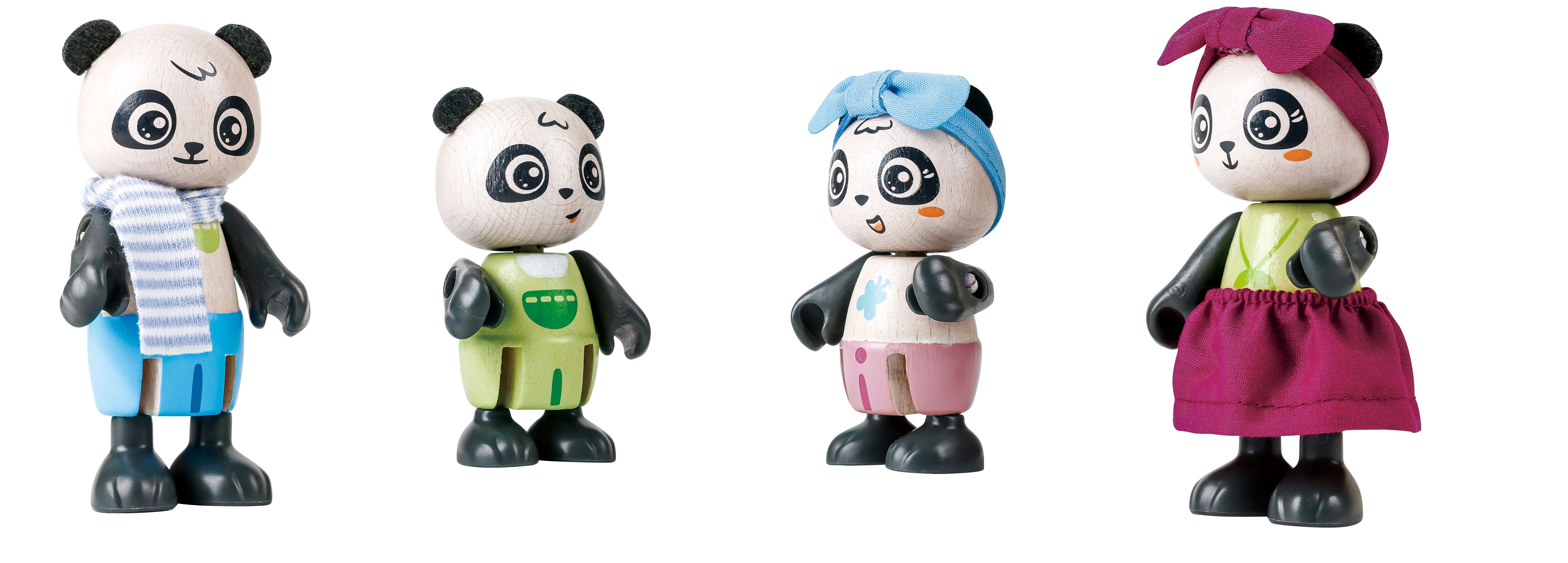 Hape poppenhuis Panda's Bamboo House 25-delig