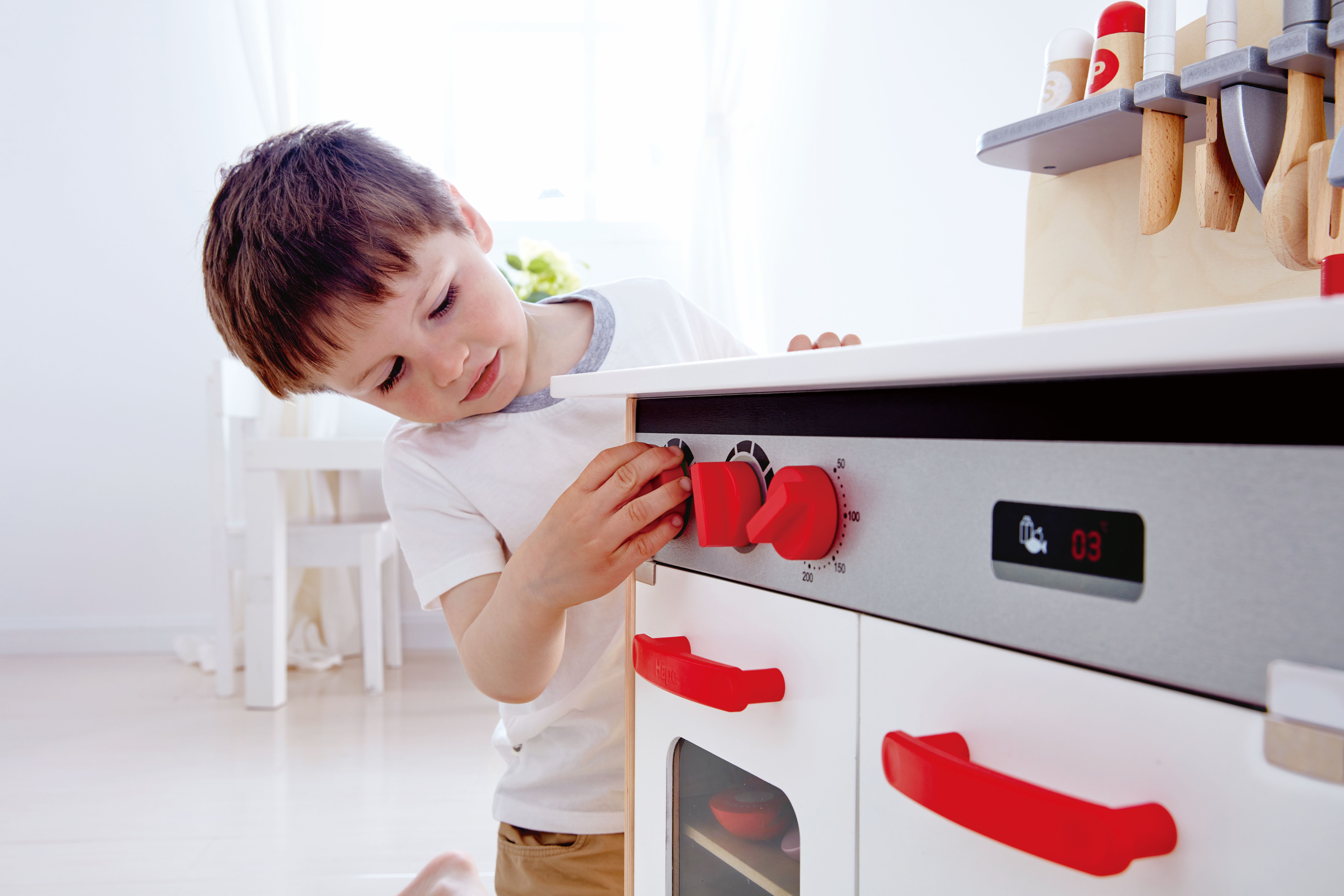 Hape houten speelkeuken wit