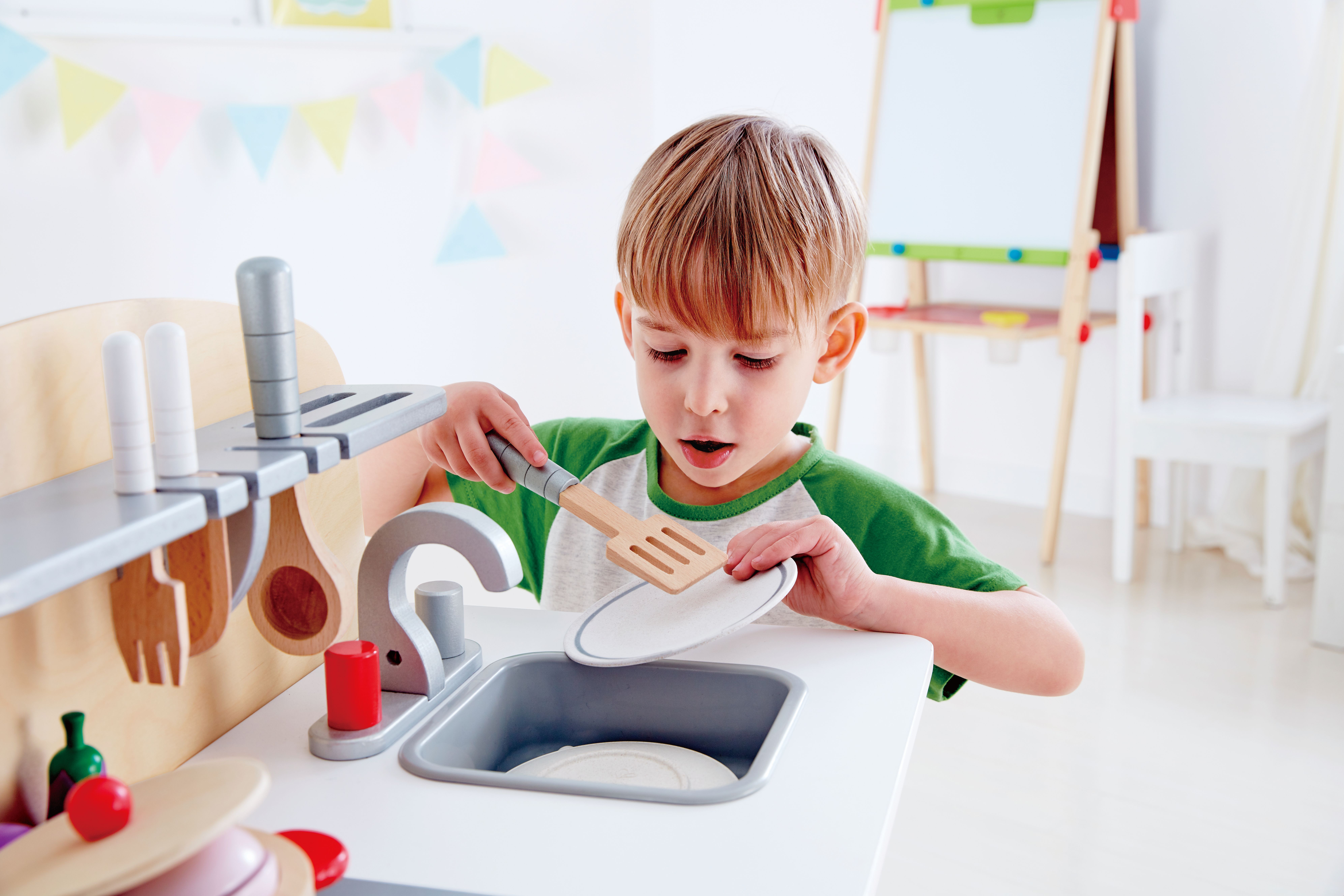 Hape houten speelkeuken wit