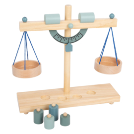 Houten weegschaal modern