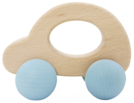 Houten auto 'naturel/blauw' Hess