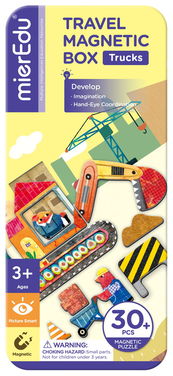 Magnetische puzzeldoos 'constructie' MierEdu