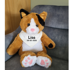 Verzwaringsknuffel Troostmaatje kat met of zonder naam