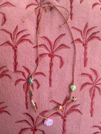 Pink summer necklace